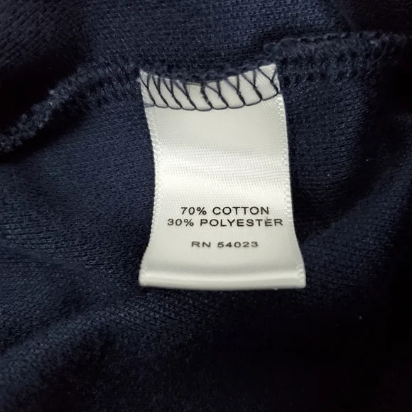 Banana Republic Navy Tight Knit Zip Up Jacket Size L Mens - Picture 10 of 10